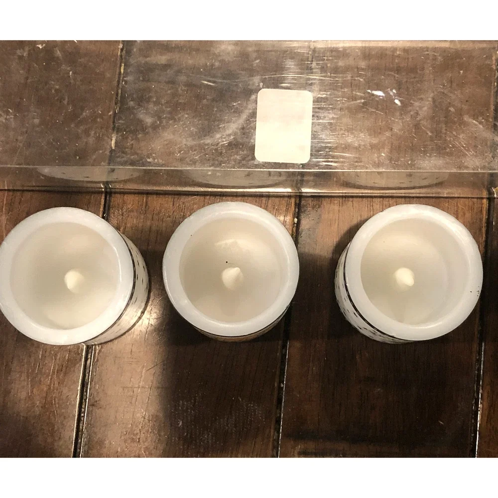 Pottery Barn Kids Halloween Votive Flameless Battery Candles Set of 3 *1 missing